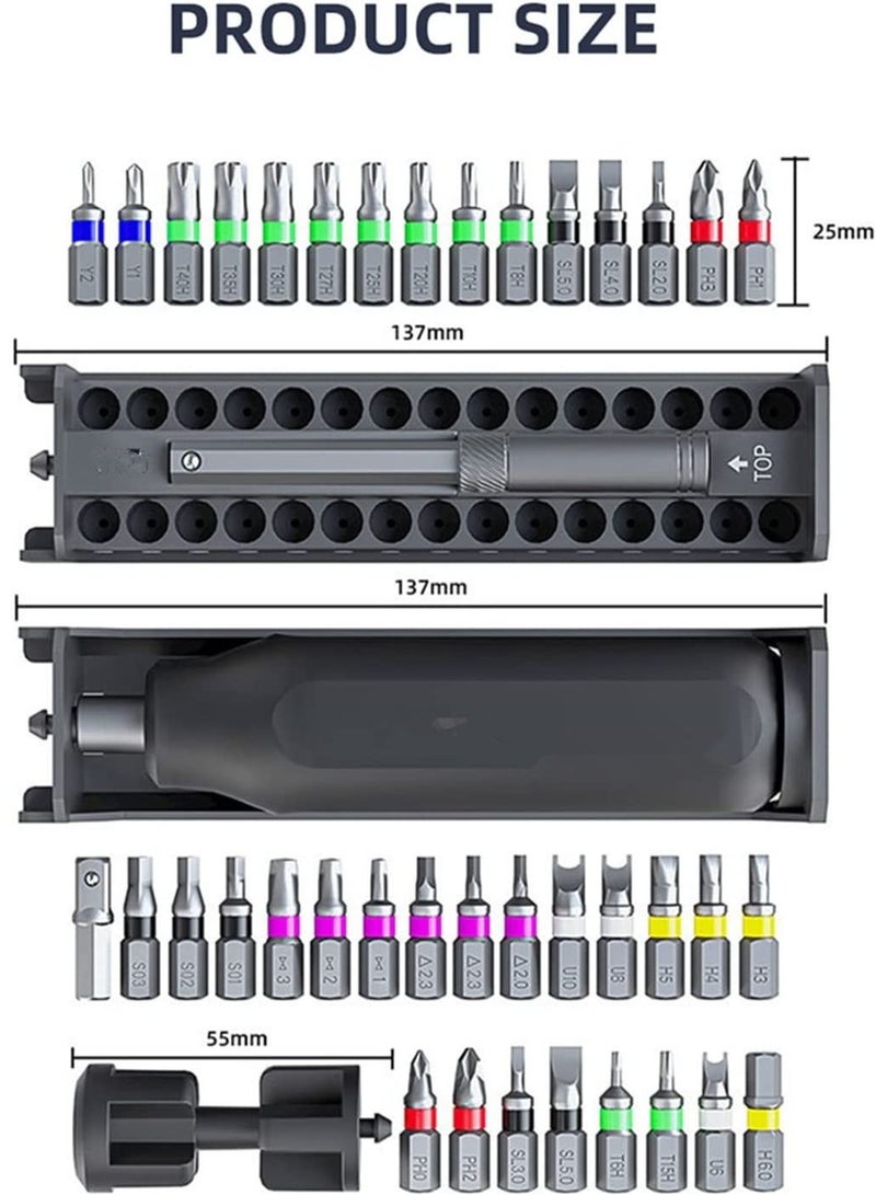 40 in 1 Precision Screwdriver Set Magnetic Slotted Hex Phillips Bit Set - Image 5